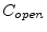$ C_{open}$