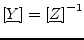 $\displaystyle \left[ \underline{Y} \right] = \left[ \underline{Z} \right]^{-1}$