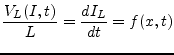$\displaystyle \dfrac{V_L(I, t)}{L} = \dfrac{d I_L}{d t} = f(x,t)$