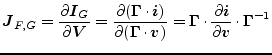 $\displaystyle \boldsymbol{J}_{F,G} = \frac{\partial\boldsymbol{I}_G}{\partial\b...
...c{\partial\boldsymbol{i}}{\partial\boldsymbol{v}} \cdot\boldsymbol{\Gamma}^{-1}$